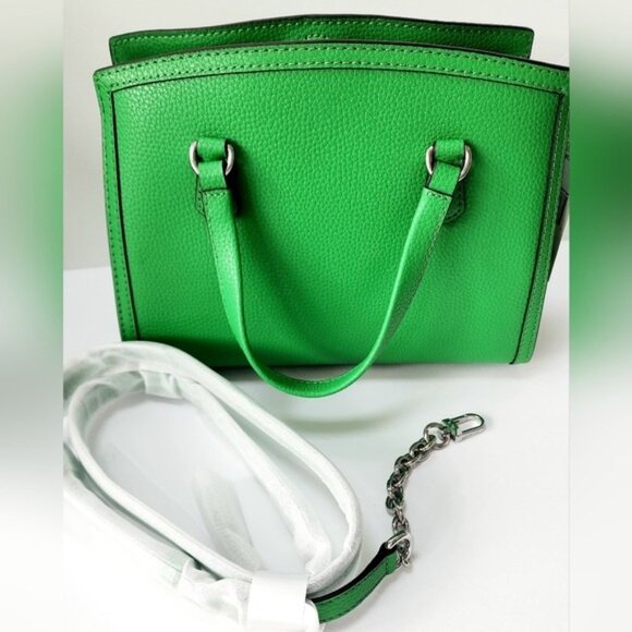 Michael Kors PALM Green Chantal Small Messenger Satchel Crossbody NWT! - Picture 6 of 13